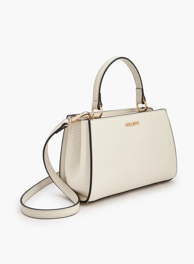 Celeste IVORY Solid Tote Bag with Detachable Straps for Women | Best Price UAE